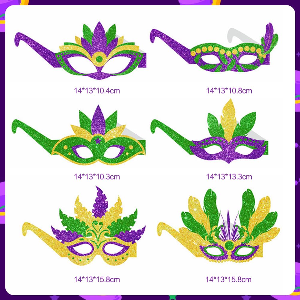 YRPACFB Carnival Party Mask, Mardi Gras Mask, Carnival Eye Masks, Party Cosplay Costume - Image 2