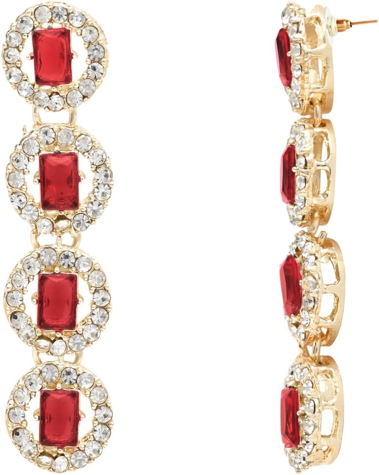 I Jewels Gold Plated Crystal Diamond Multi Layer Necklace With Earrings & Maang Tikka Jewellery Set for Women