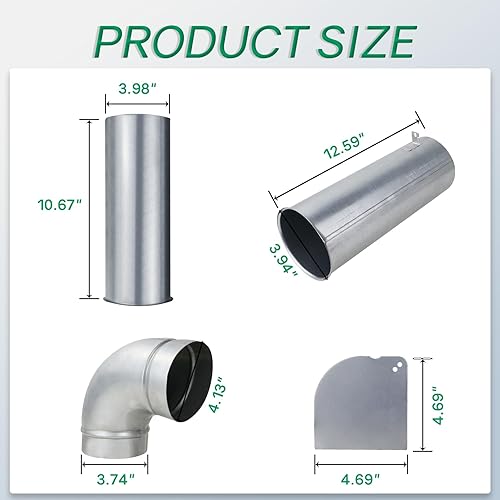 Miniatura 6 de 383EEL9001L Upgraded Dryer Side Venting Kit Perfectly Compatible with LG Gas or Electric Dryers, Compatible with Kenmore DryersReplacement Part