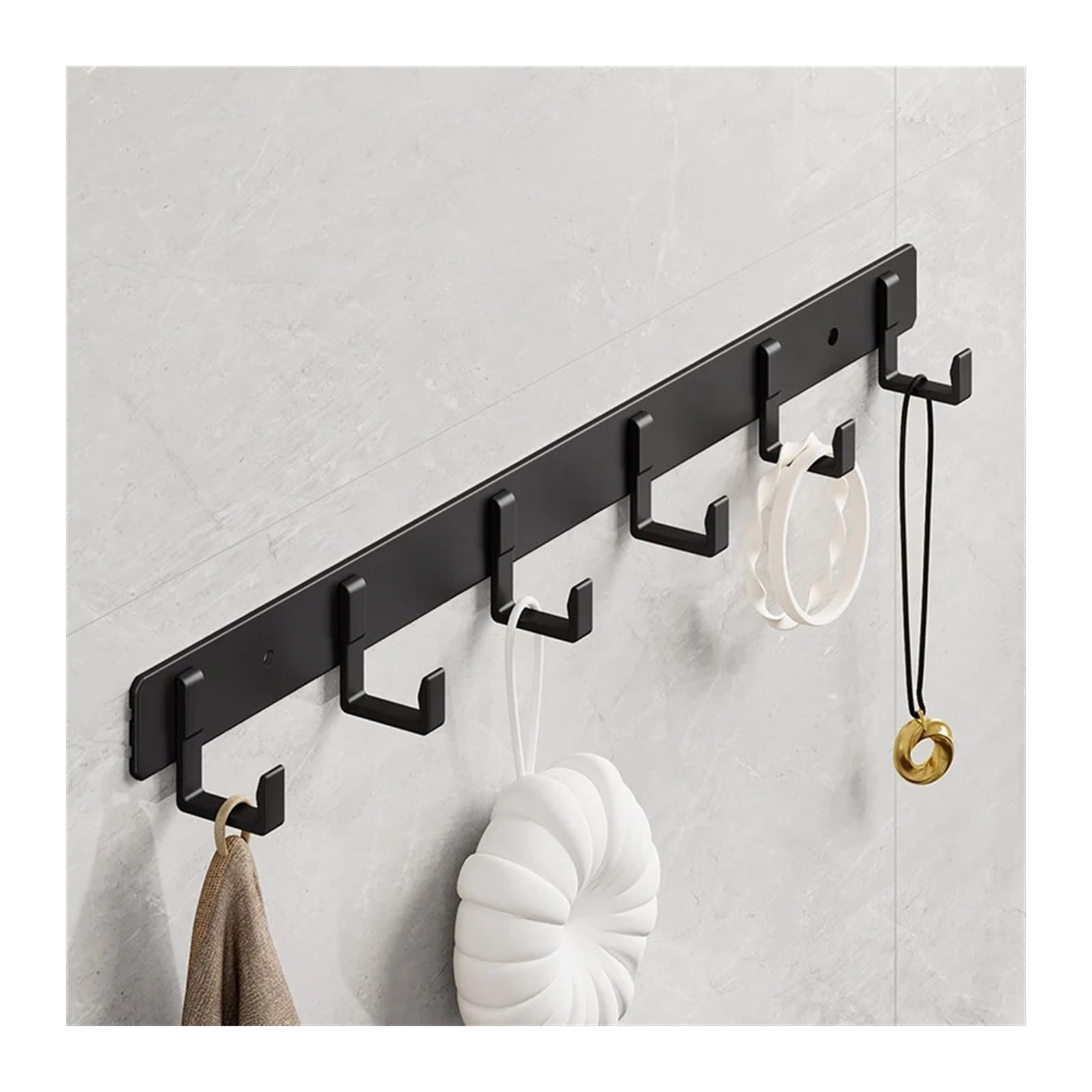 Appendiabiti da parete con 6 ganci, versatile, per ingresso, cucina, bagno, perfetto per cappotti, asciugamani, borse, accappatoi e cappelli