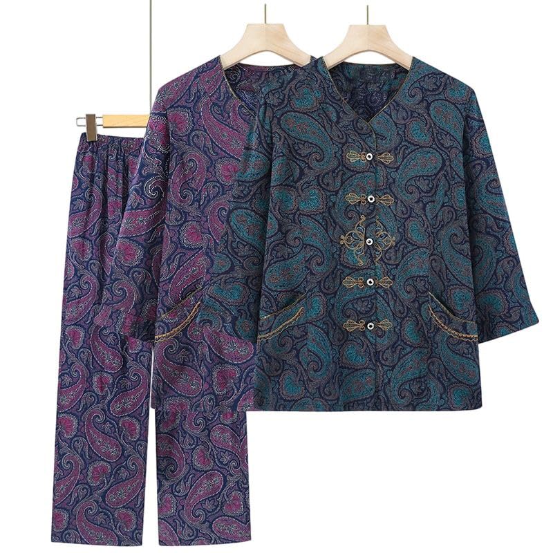 Conjunto de dos piezas para mujer ropa de casa holgada con sudadera gruesa 2