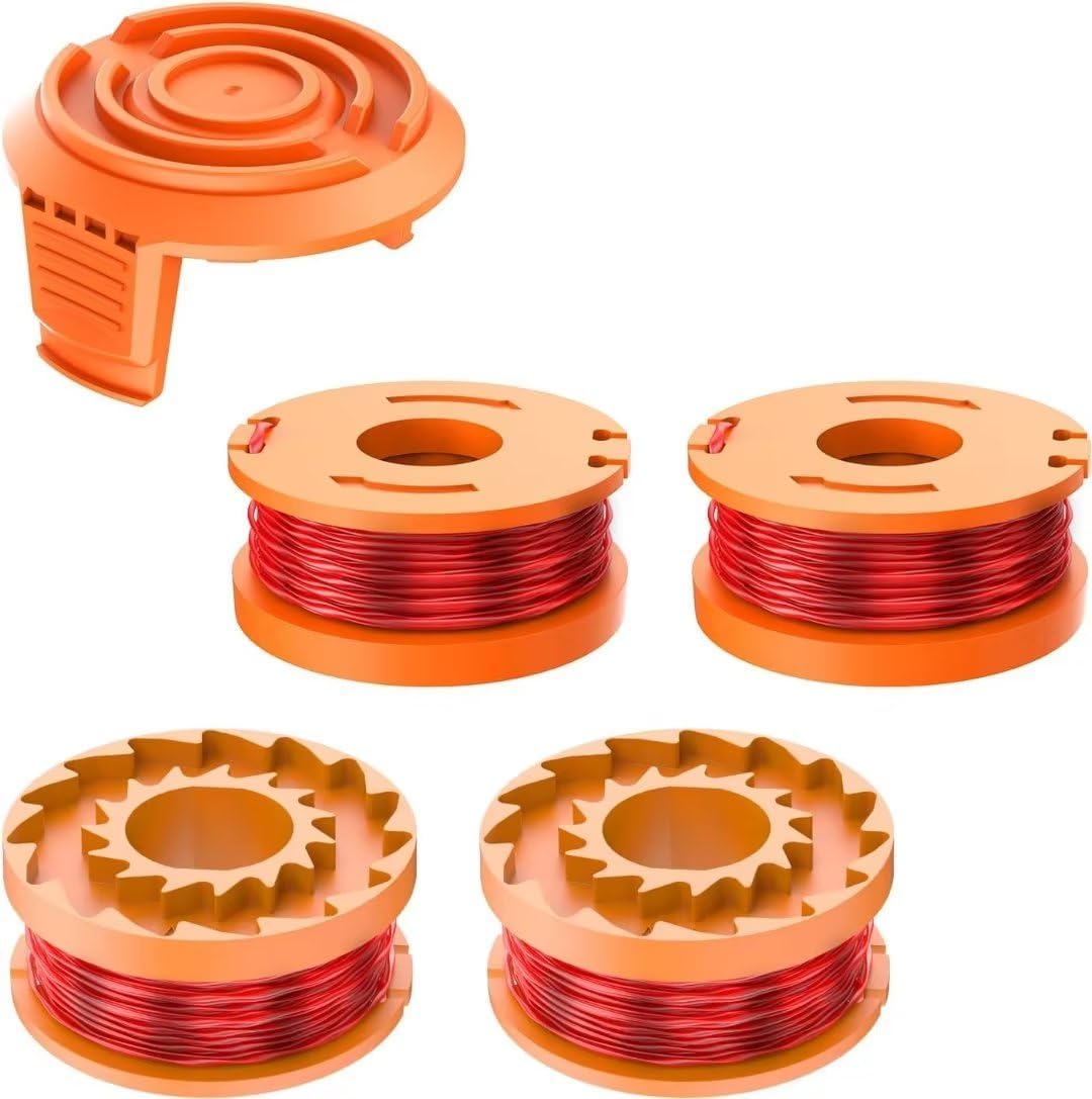 Worx Ricambi 5 Coperture Tappo Spool WORX WA6531 - Per Tagliaerba Senza Fili WG150, WG151, WG152, Ecc. Copertura Tappo Spool WORX