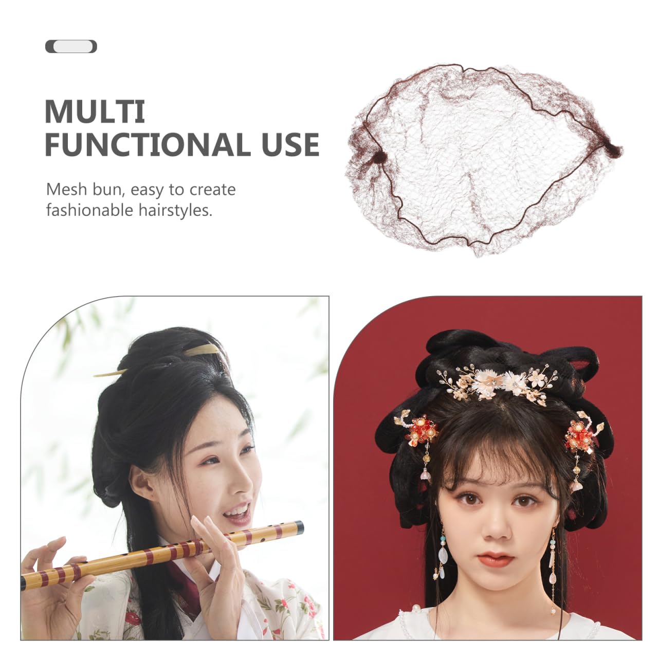 100 pcs Invisible Elastic Mesh Hair Nets Hairnet for Women