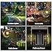 Solar Garden Lights Outdoor Decor,Moon Fairy Crackle Glass Lights,Waterproof Warm White LED Metal Stake Ornament,for Walkway Backyard Patio Lawn Pathway Decorations-Unique Gift Ideas for Gardening