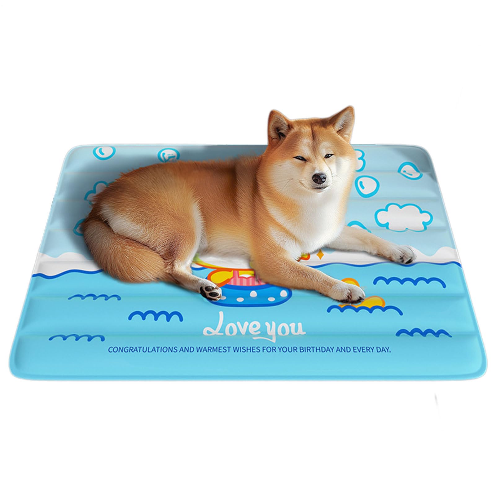 Tapis de refroidissement pour chiens anti-glisse et lavable pour l'été
