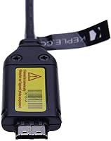 Vista 3 de Cable USB para cámara digital Samsung P1000, P800, PL10, PL100, PL101, PL120, PL121, PL150, PL151, PL170, PL171, PL20, PL200, PL201, repuesto