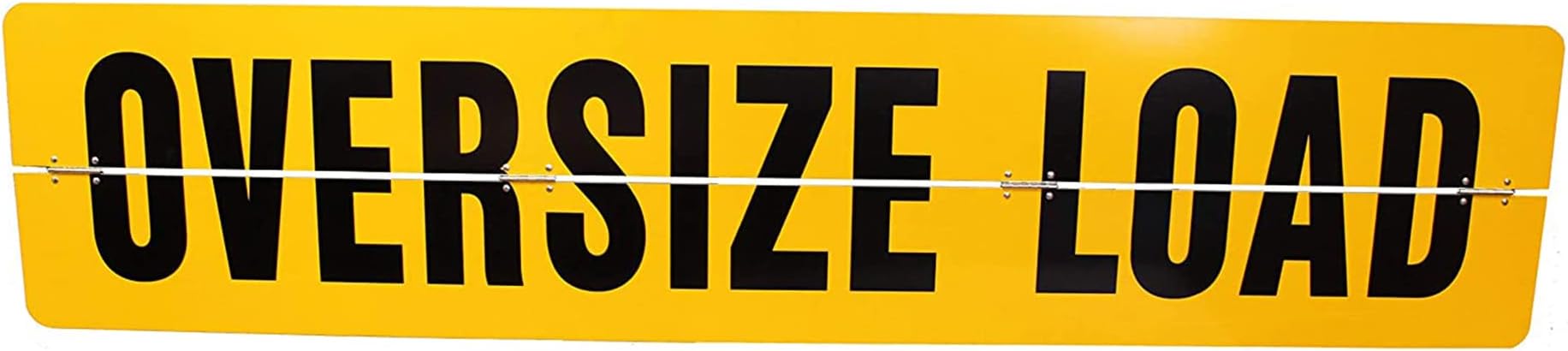 Aluminum Hinged Oversize Load Sign - 84 inch x 18 inch - Reflective