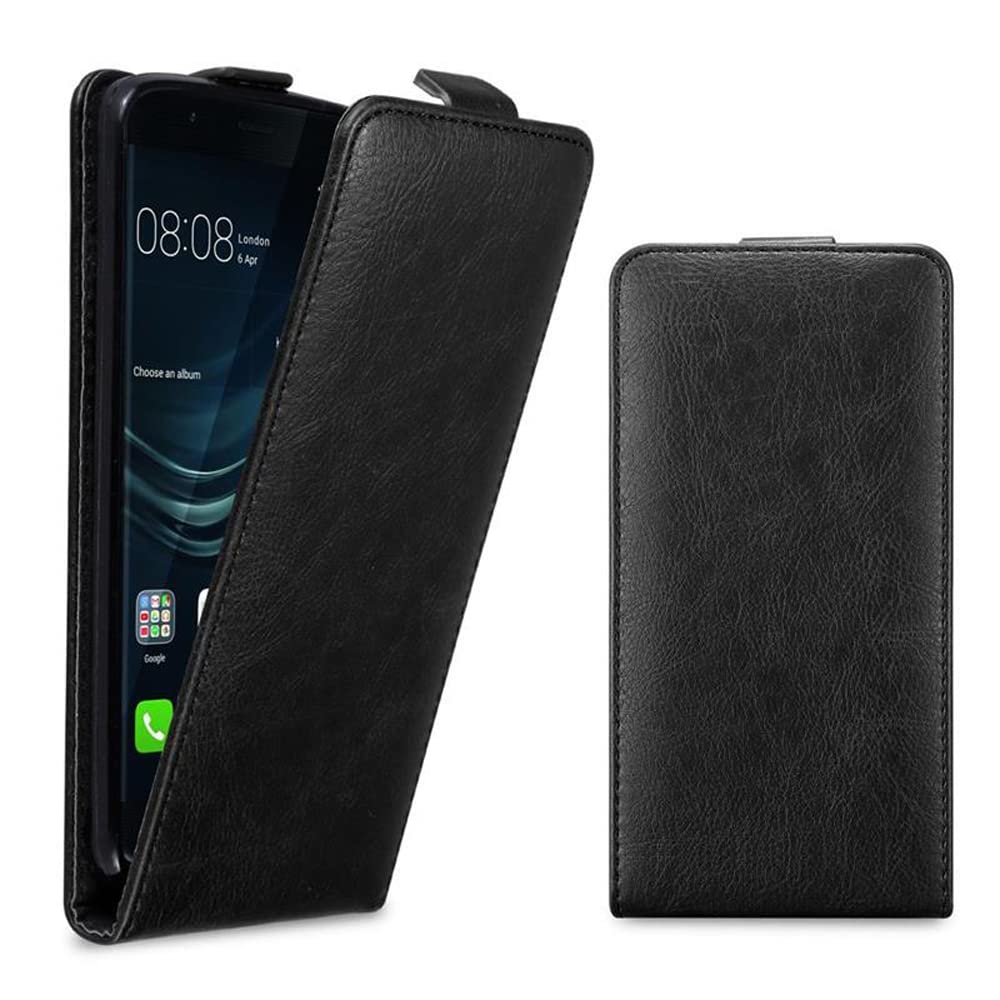 Cadorabo Custodia Libro Per Huawei P9 Plus In Nero Di Notte - Con Vani
