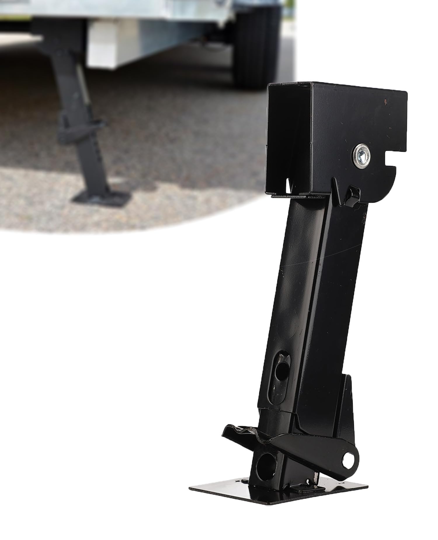 JAOGAUS Stabilizzatore per Rimorchio, Martinetto Stabilizzatore per Camper da 2 Pezzi, Supporto da 650 Libbre, Capacità di Carico di 1000 Libbre, Supporto Parcheggio Martinetto Girevole Telescopico