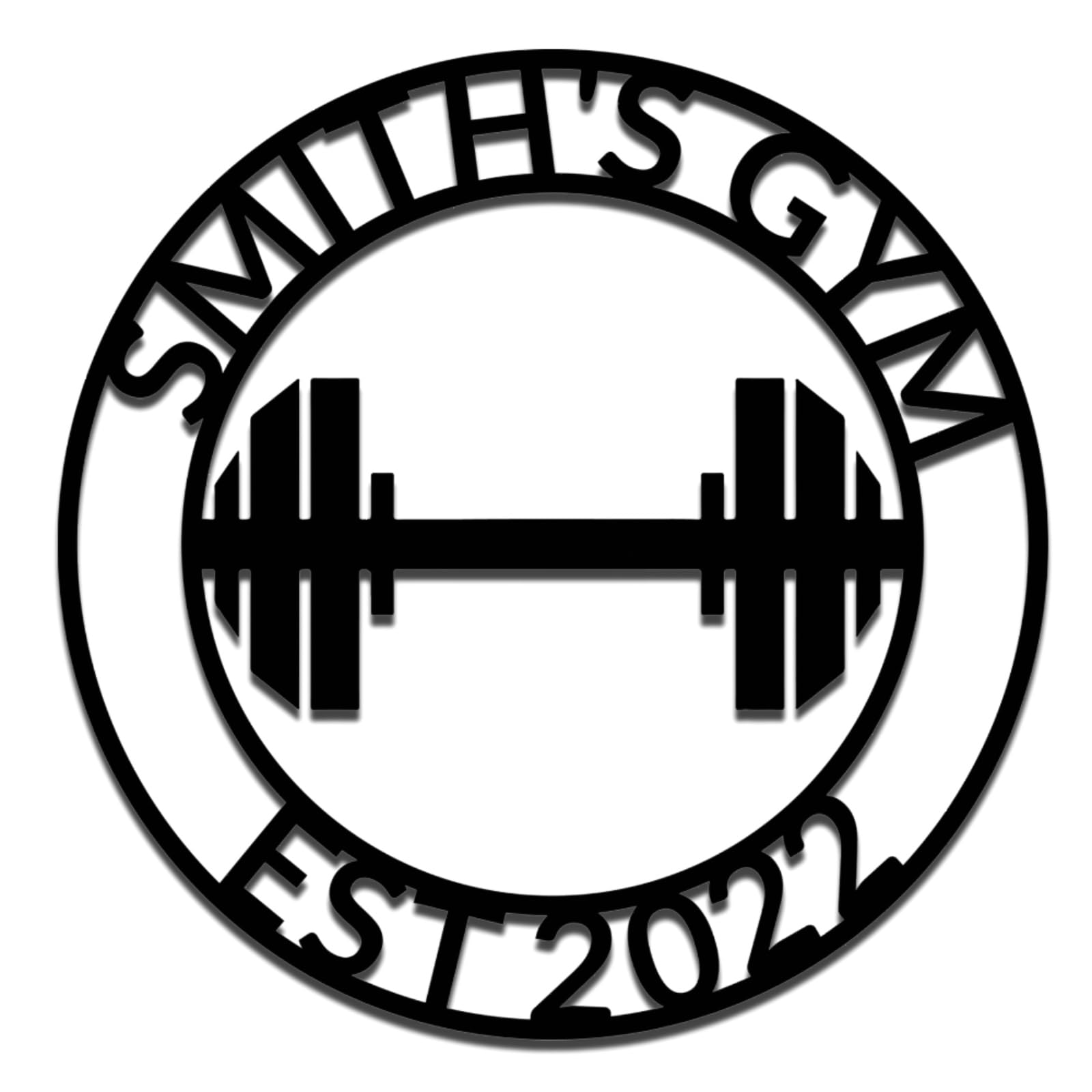Personalised Gym Metal Sign,Fitness Sport Metal Wall Art,Gym Decor for Workout Room Fitness Room Exercise Classroom,Custom Home Gym Sign gym-3