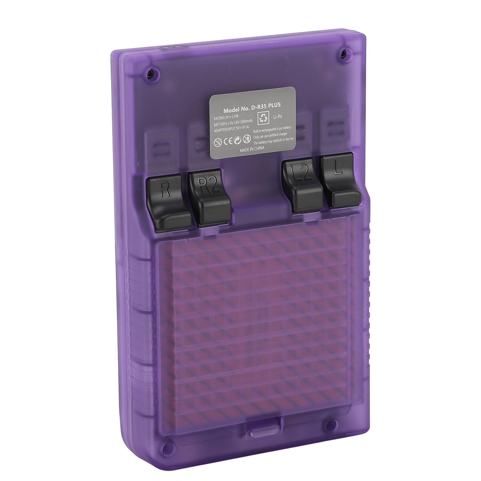 Console di Videogiochi Portatile, Console di Gioco Portatile Doppia 3D Joystick per Viaggi (PURPLE)