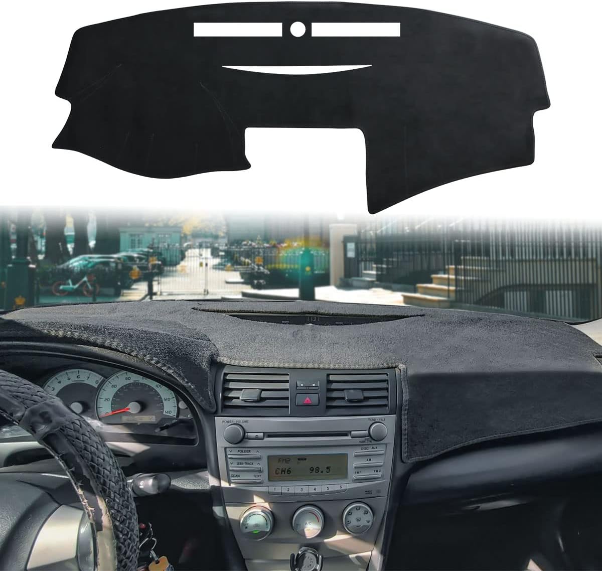 auovo Dashboard Cover Mat Compatible with Toyota Camry 2012-2017 Accessories Sunshade Protector Anti-Slip Dash Carpet Cover