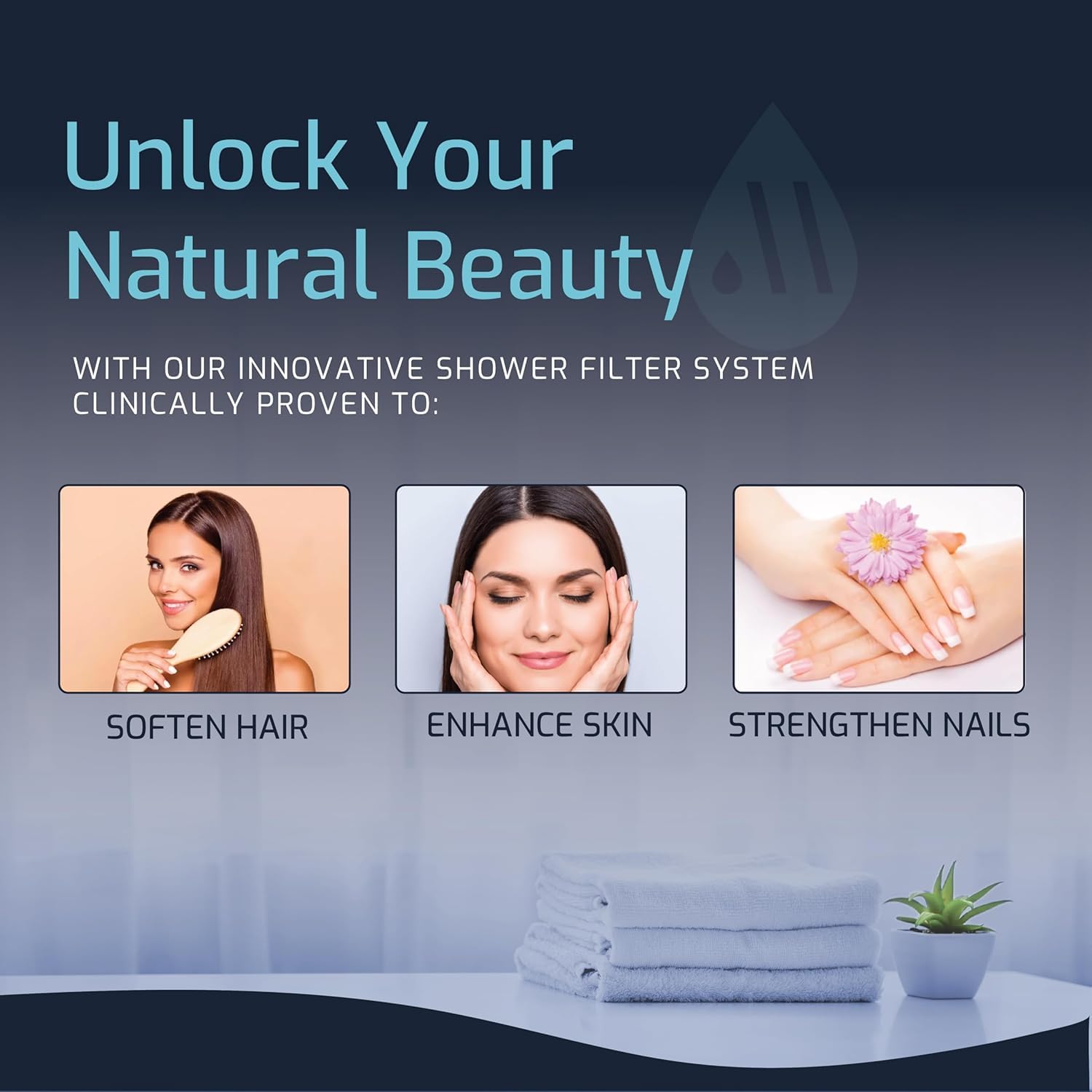 Mist Filtro de ducha para agua dura que mejora la piel, el cabello y las uñas. El filtro de cabezal de ducha de alto rendimiento suaviza el agua y elimina el cloro y los metales pesados, negro mate