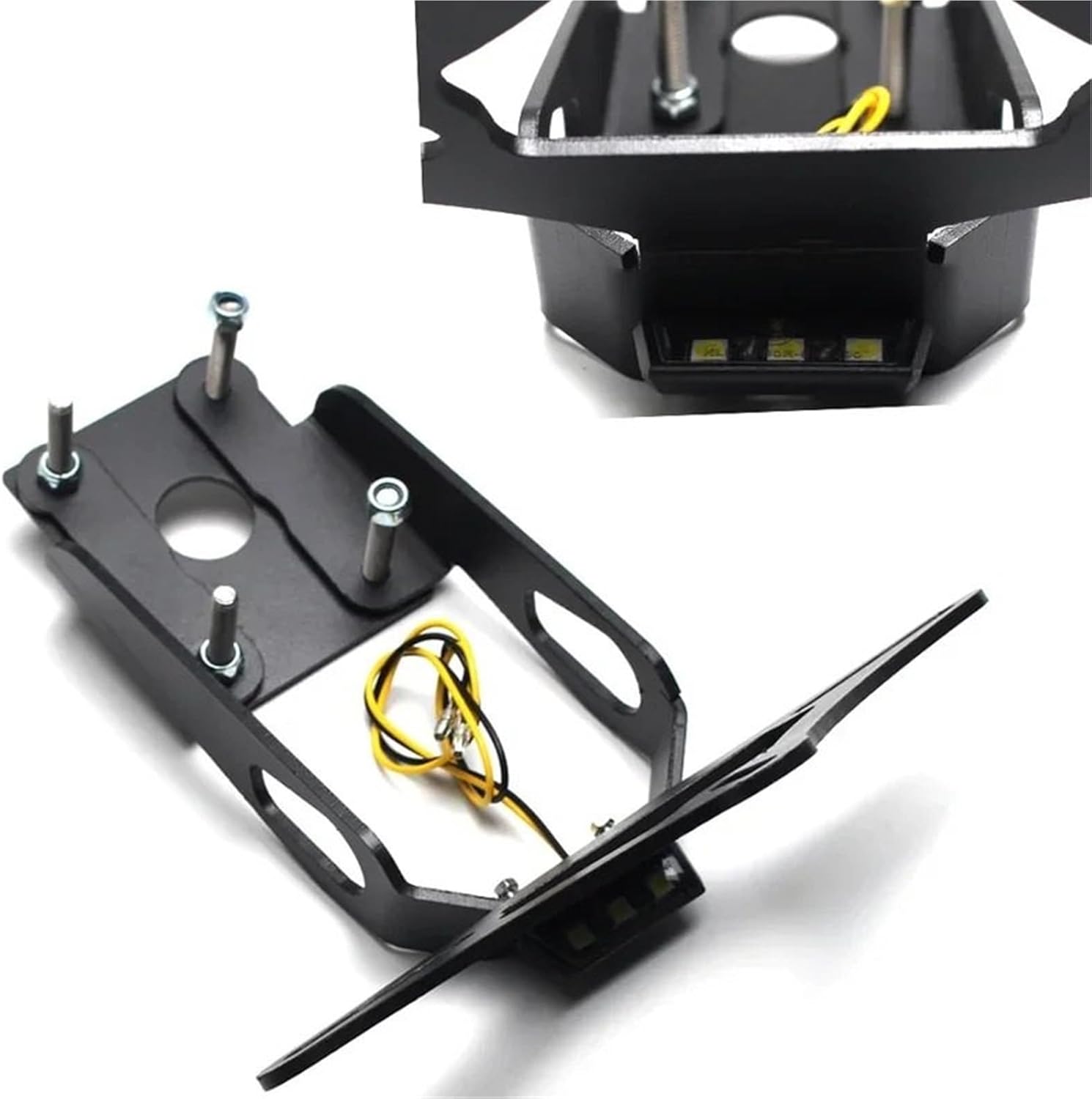 アナンバープレートホルダー KAWASAKI Z650 Ninja 650 2017-2024に適合 カーボンスチール テールタイデ