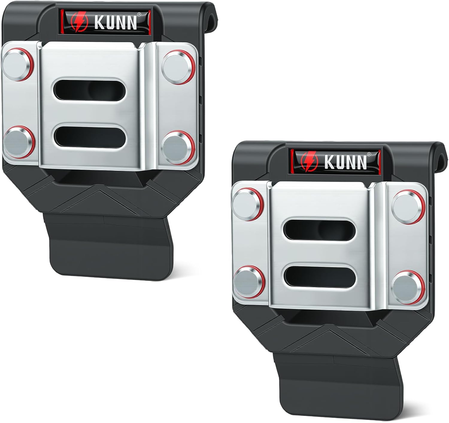 KUNN Drill Holder for Tool Belt, Drill Belt Clip & Tape Measure Holster | Low-Profile Quick-Release Holder | Fits Belts Up to 2.7" | for Impact Driver, Nailer