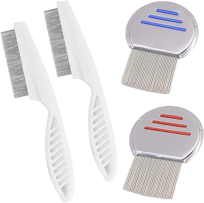 SourceTon Pack of 4 Professional Stainless Steel Nit Combs Amazon.ca