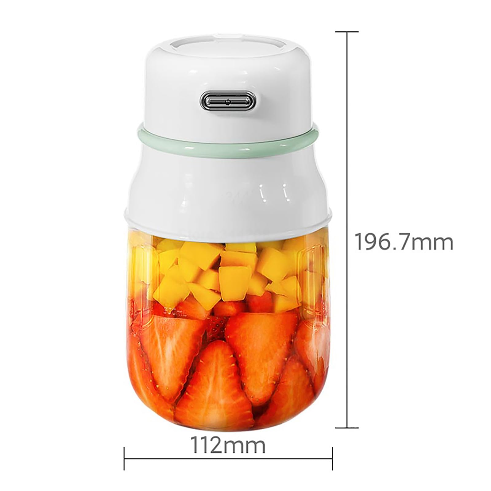 Osobista Wyciskarka Do Soku, Przenośny Blender Z 10 Szt. Ostrzy Ze Stali Nierdzewnej 304, Duża Pojemność 800 Ml I Prędkość 19200 Obr./min, Ładowanie Przez USB, Do Soków, Koktajli I Koktajli