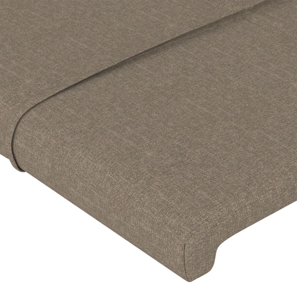 vidaXL Cabecero de Tela Gris Taupe 90x5x78/88 cm