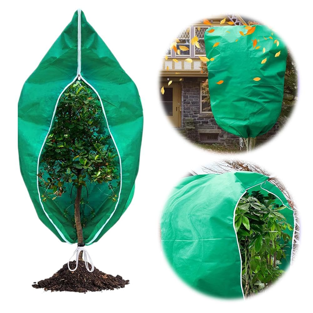 Coperture antigelo per piante, 4 pezzi, coperture antigelo per piante, panni antigelo per alberi, arbusti e piante in vaso (160 x 180 cm)