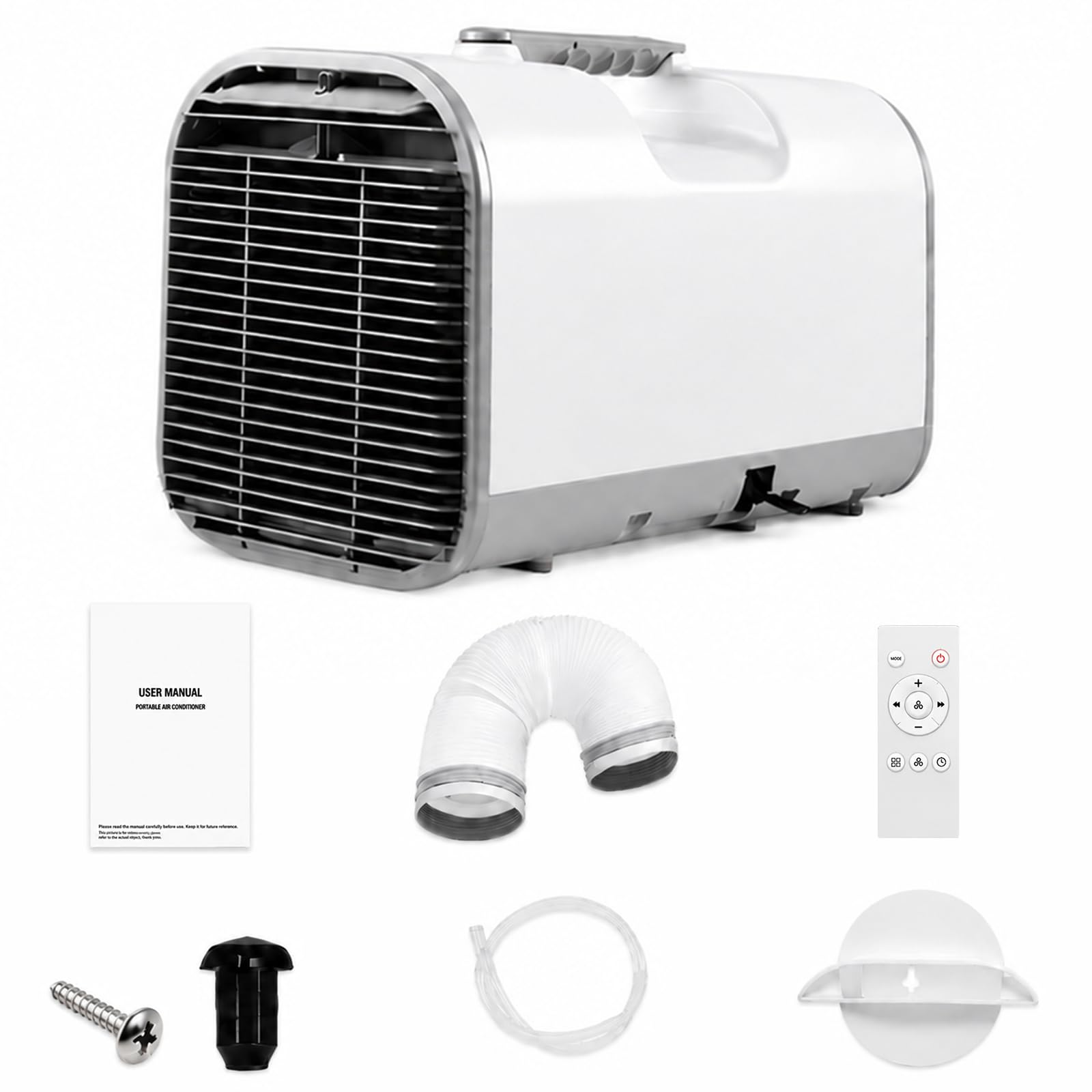 FgdVrelnor Portable Tent Air Conditioner 4000 BTU, 4-in-1 Quiet Small AC Unit with 420W Low Power, Indoor & Outdoor Use, Windowless AC for Tent, RV, Truck, Van, Car, Garage