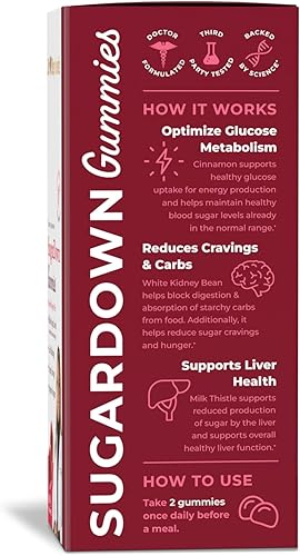 Miniatura 2 de Pharmaganics Dr. Stephanie's SugarDown Gummies - Suplemento de canela de Ceilán y Cassia - 0.00 oz de azúcar