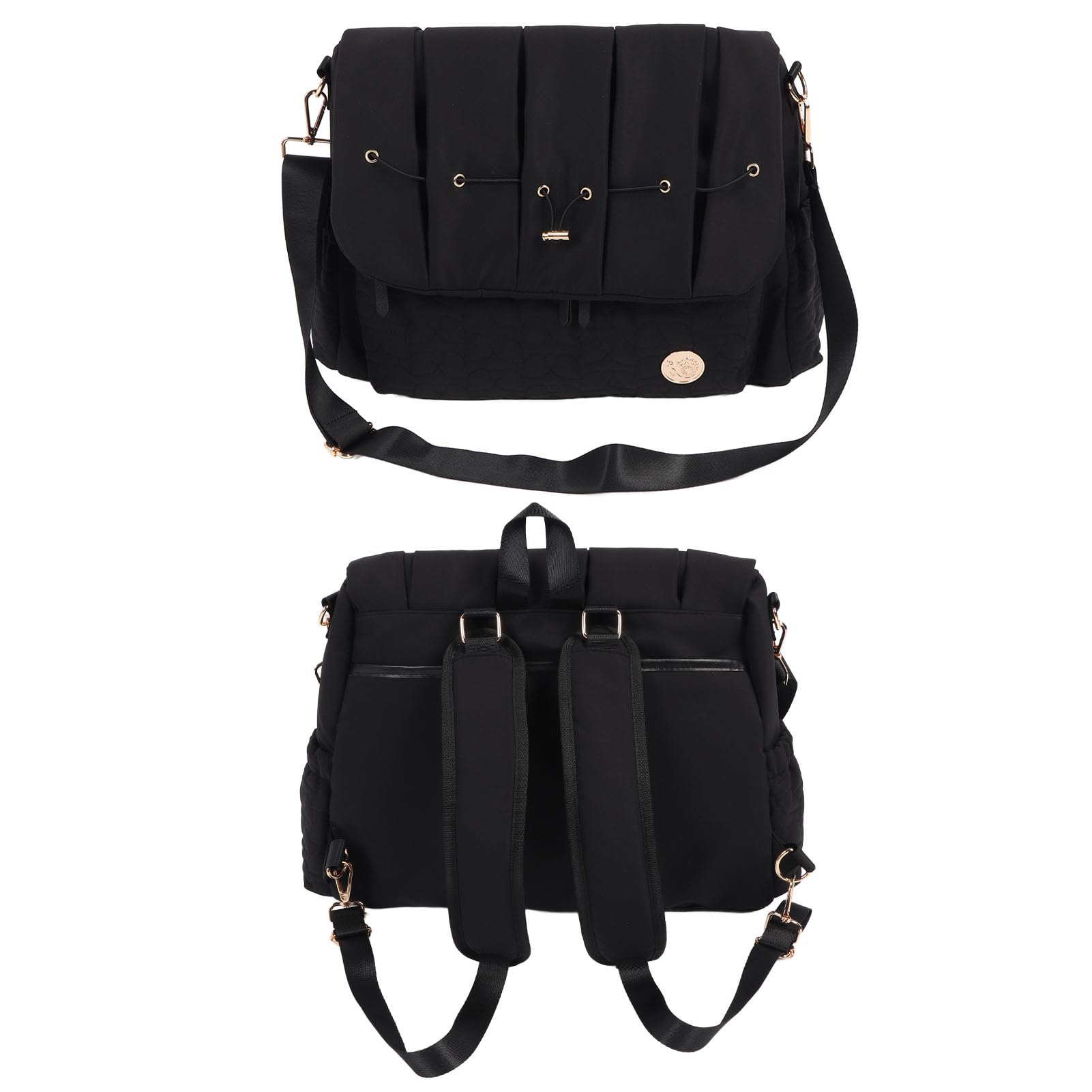 Pannolino per Zaino Convertibile, Borsa per Pannolini Resistente Allo Strappo Accesso Rapido per Passeggino