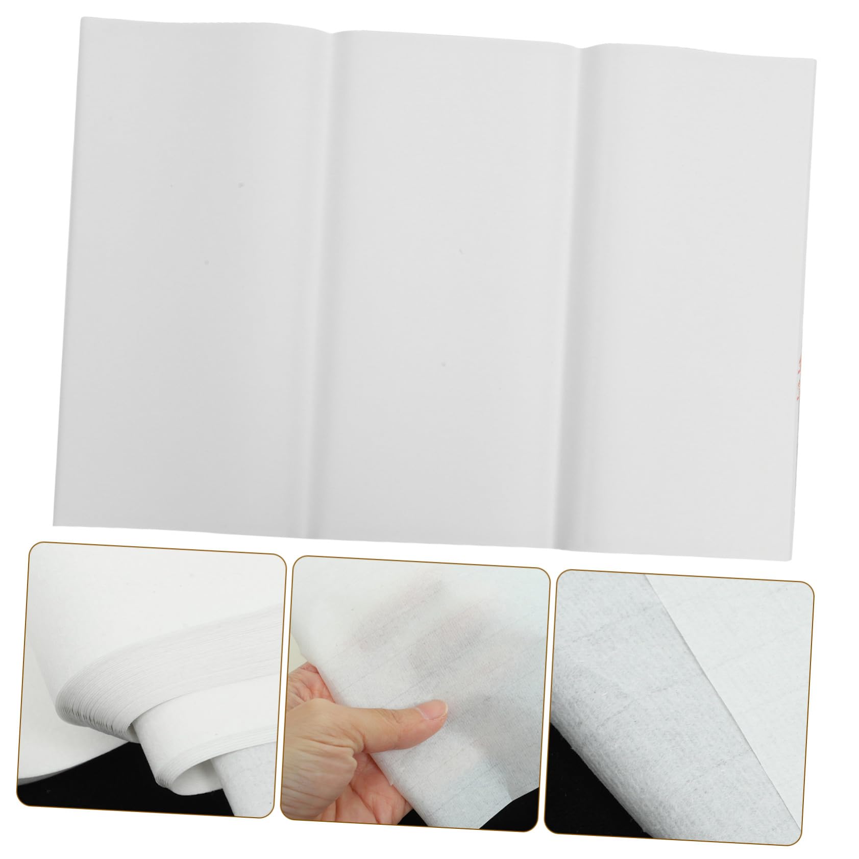 Angoily 100 Feuilles de Papier à Dessin Papier Fiable Rectangulaire Blanc, Léger et Multifonction pour Débutants en Calligraphie Chinoise pour Peinture Traditionnelle