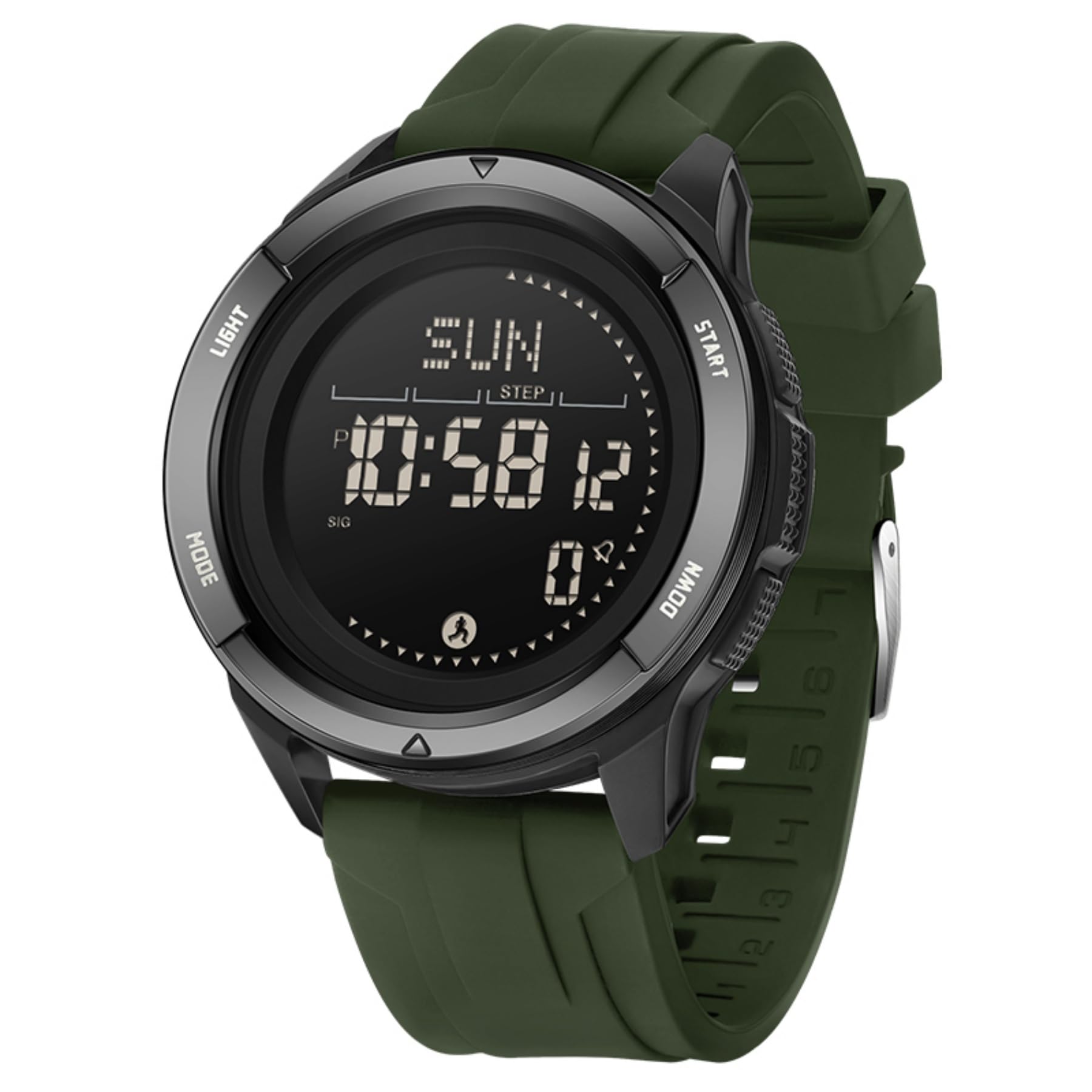 Mens Digital Horloge - Sport Military Horloges 50 M Waterdichte Outdoor Chronograph Militaire Polshorloges voor Mannen met LED Back Light/Alarm/Datum/Schokbestendig