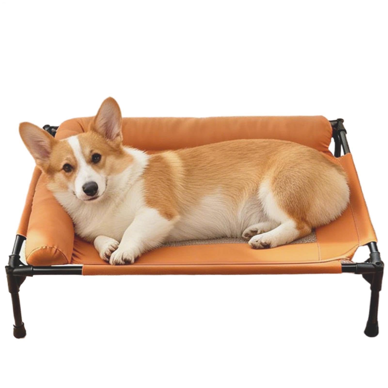 Générique Surélevé pour Animal De Compagnie – Canapé De Salon Respirant Et Confortable avec Base Antidérapante, pour Animal De Compagnie avec Traversins | Rafraîchissant pour Chiens, pour La Maison,