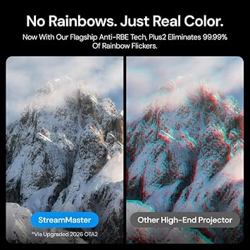Valerion StreamMaster Plus2 Triple Laser 4K Projector, Ultra-Smooth Streaming, 4ms Lag-Free Gaming, IMAX Enhanced 300, Google TV, Dolby Vision&Atmos, Smart Home Theater Projector