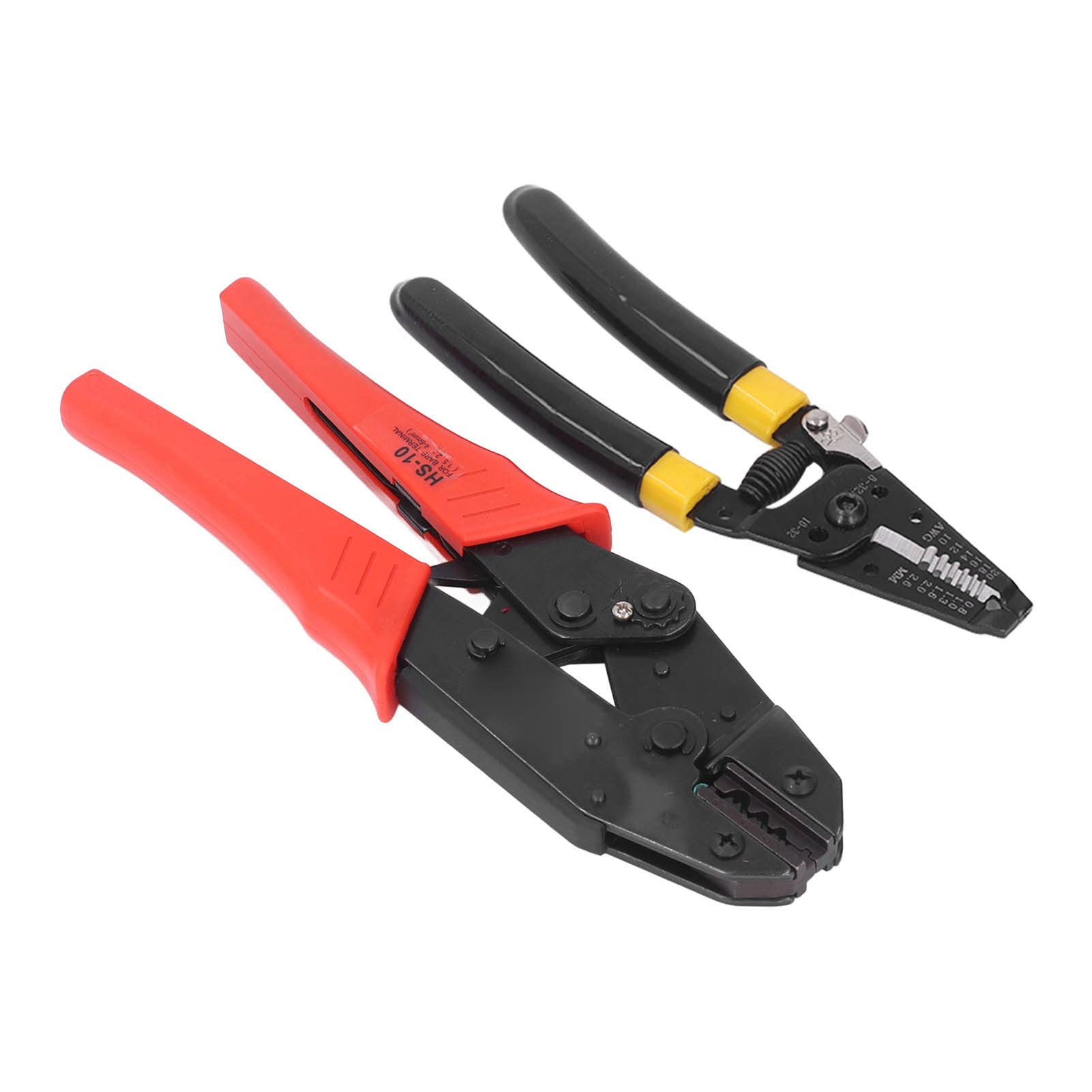 Kit de herramientas para engarzar cables con trinquete Pelacables profesional de acero inoxidable con dispositivo de liberación automática y bolsa Oxford para trabajos eléctricos