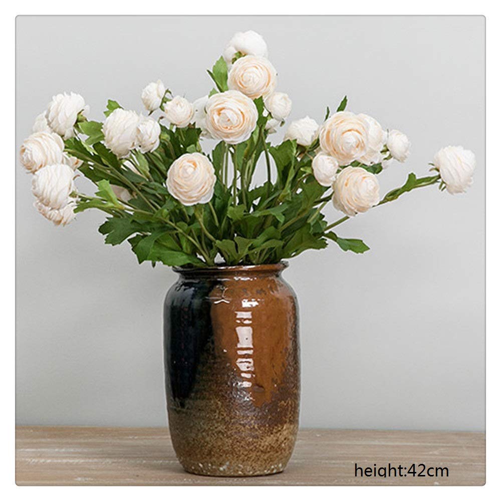 Simulazione di Fiori Artificiali di Fiori Artificiali Bouquet di Copricapo Fatto A Mano Ornamenti Decorazioni per La Casa di Nozze 42cm