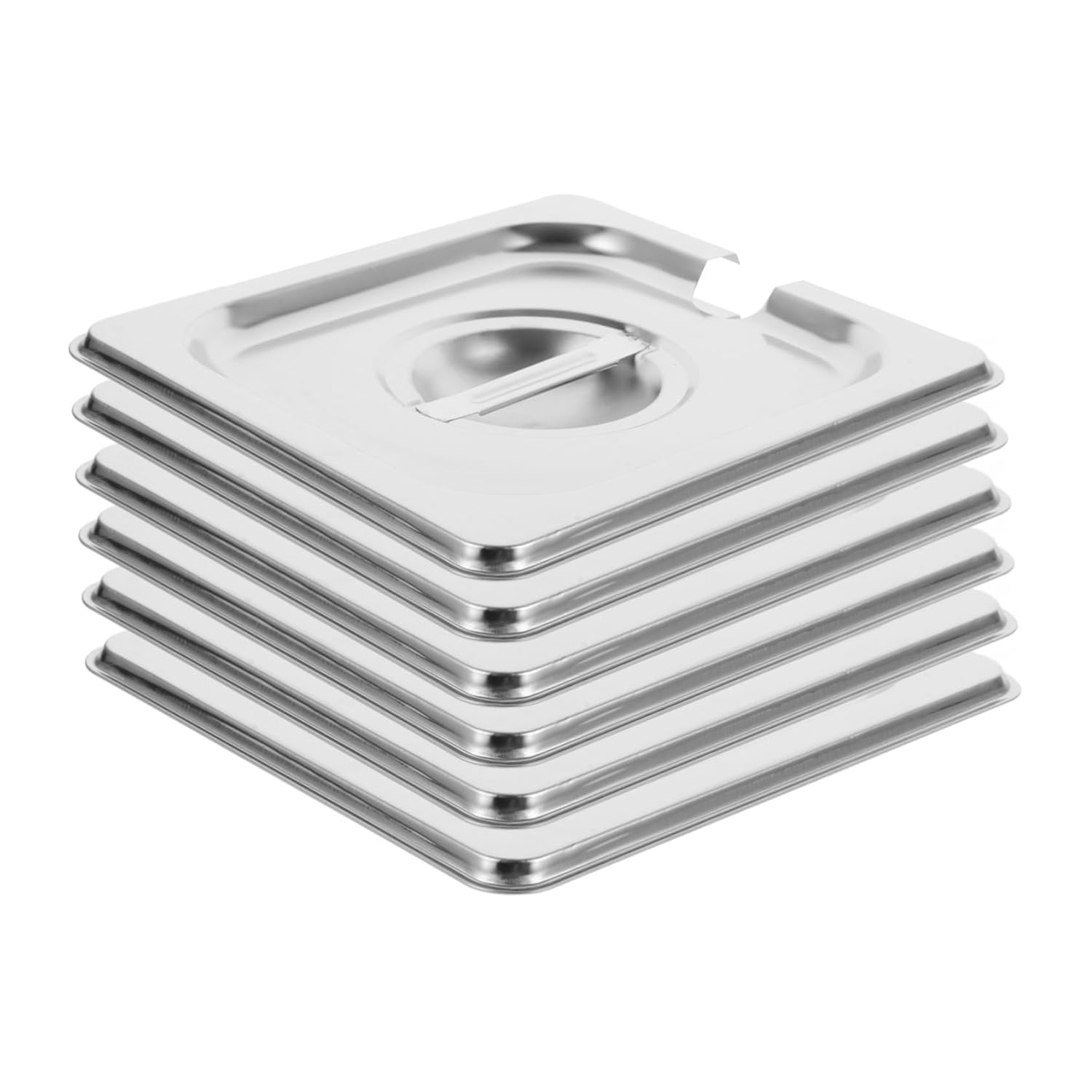 18pcs Hotel Restaurant Cookware Pan Lid Replacement Covers Stainless Steel Pot Covers Steam Warm Food Safely