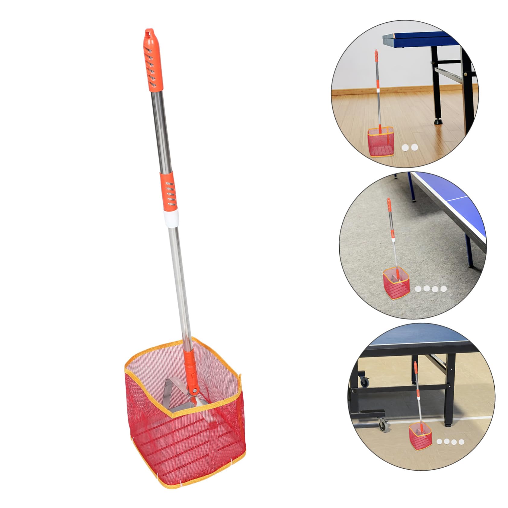ifundom Raccoglitore Palline Pong Manico Lungo Portatile e Attrezzo per Palline Versatile e Solido per Qualsiasi Superficie
