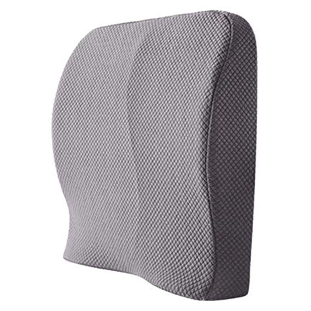 Oreiller de soutien lombaire XIAOXIA en mousse à mémoire de forme pour chaise et voiture Gris