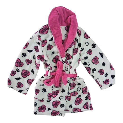 Roupão de Banho Infantil Menina Felpudo Fleece Soft Rosa TAMANHO P - 4 a 6 anos