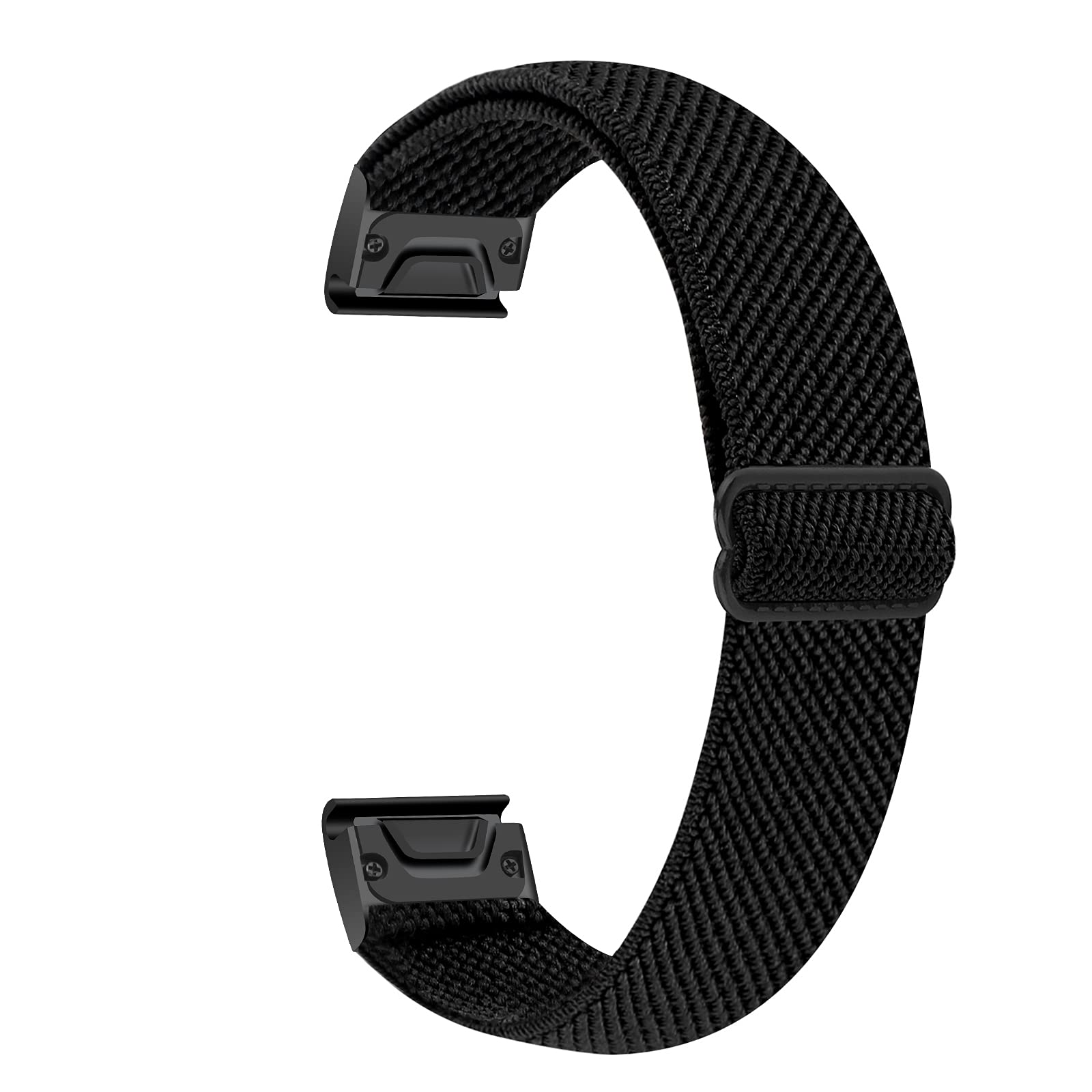 Adjustable Nylon Elastic Bands Compatible with Garmin Fenix 5/Fenix 5plus/Fenix 6/Fenix 6pro/Forerunner 935, 22mm Width Breathable Replacement Band for Forerunner 945/Approach s60-image-20