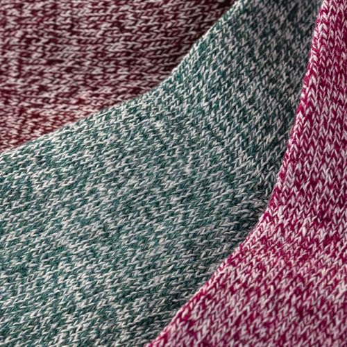 Image of Wool Socks 5 Pairs Thickened Warm Winter Socks Cozy Gifts for Women Christmas Warmth Socks