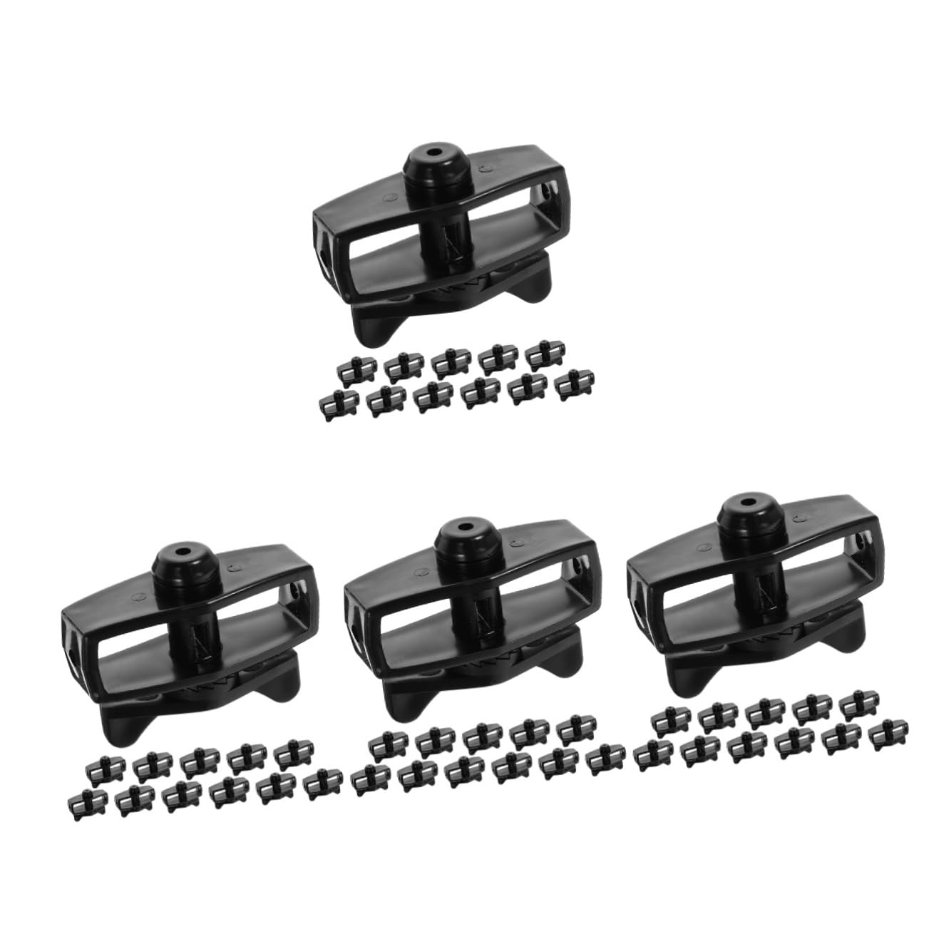 Operitacx 4 Set Connettore Di Serrata Del Filo Recinzione Tenditore Arredamento Esterno Il Filo All'aperto Corda Tenditori A Fune Tenditori in Filo Di Ferro Abs Nero 12 Pezzi * 4