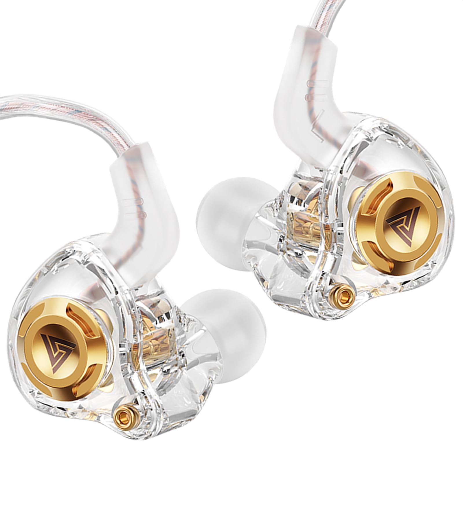 Casque de jeu filaire IEM avec 1DD, QKZ Ak6 SRS, écouteurs HiFi, son haute résolution cristallin avec microphone et nouveau pilote dynamique de 11 mm pour jeux, vidéomusiciens, chanteurs