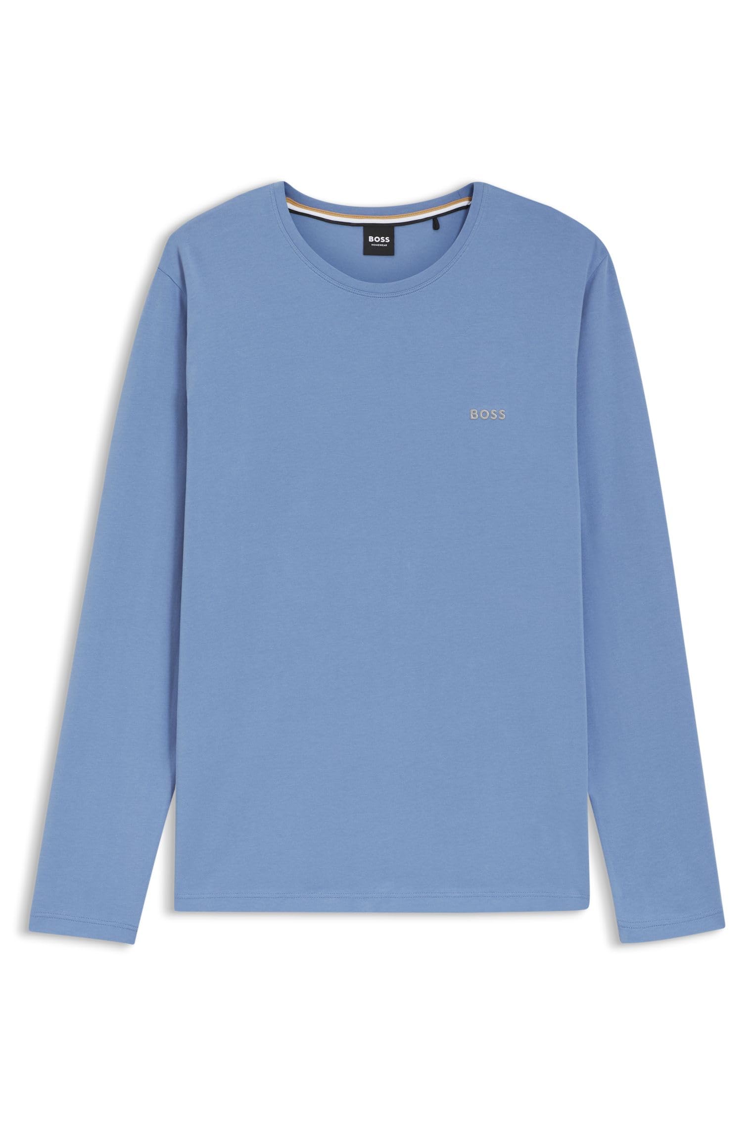 BOSS Herren Mix&Match LS-Shirt R Longsleeve aus Stretch-Baumwolle mit Logo-Stickerei