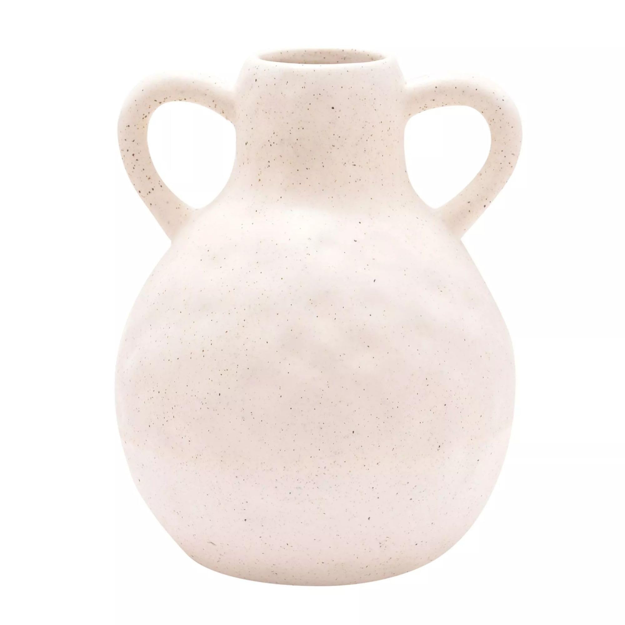Julian Charles Women's White Hestia 2-Handled Ceramic Vase - One Size