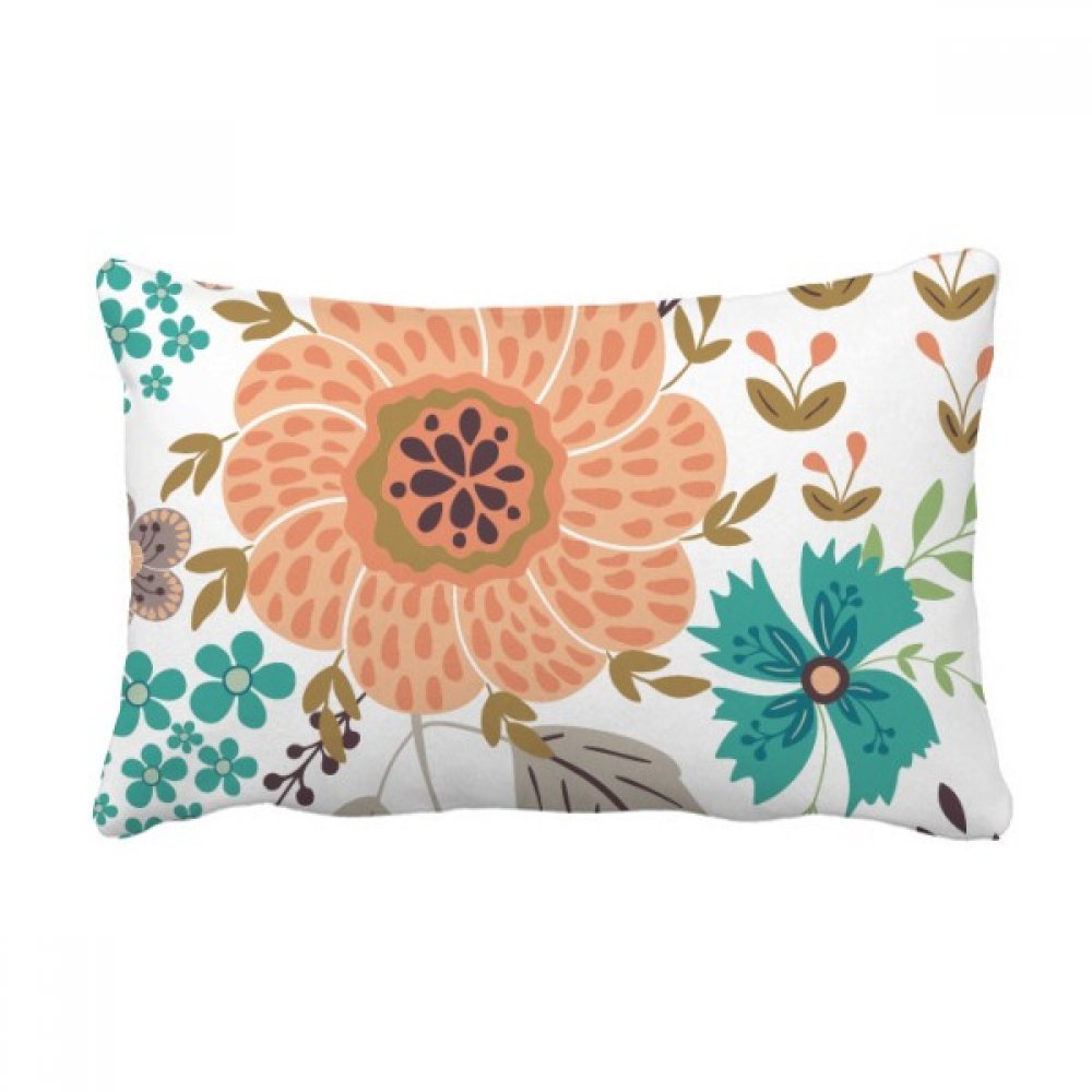 Soulager le dos avec le coussin de tour de taille fleur de soleil multicolor 16x24 pour canapé