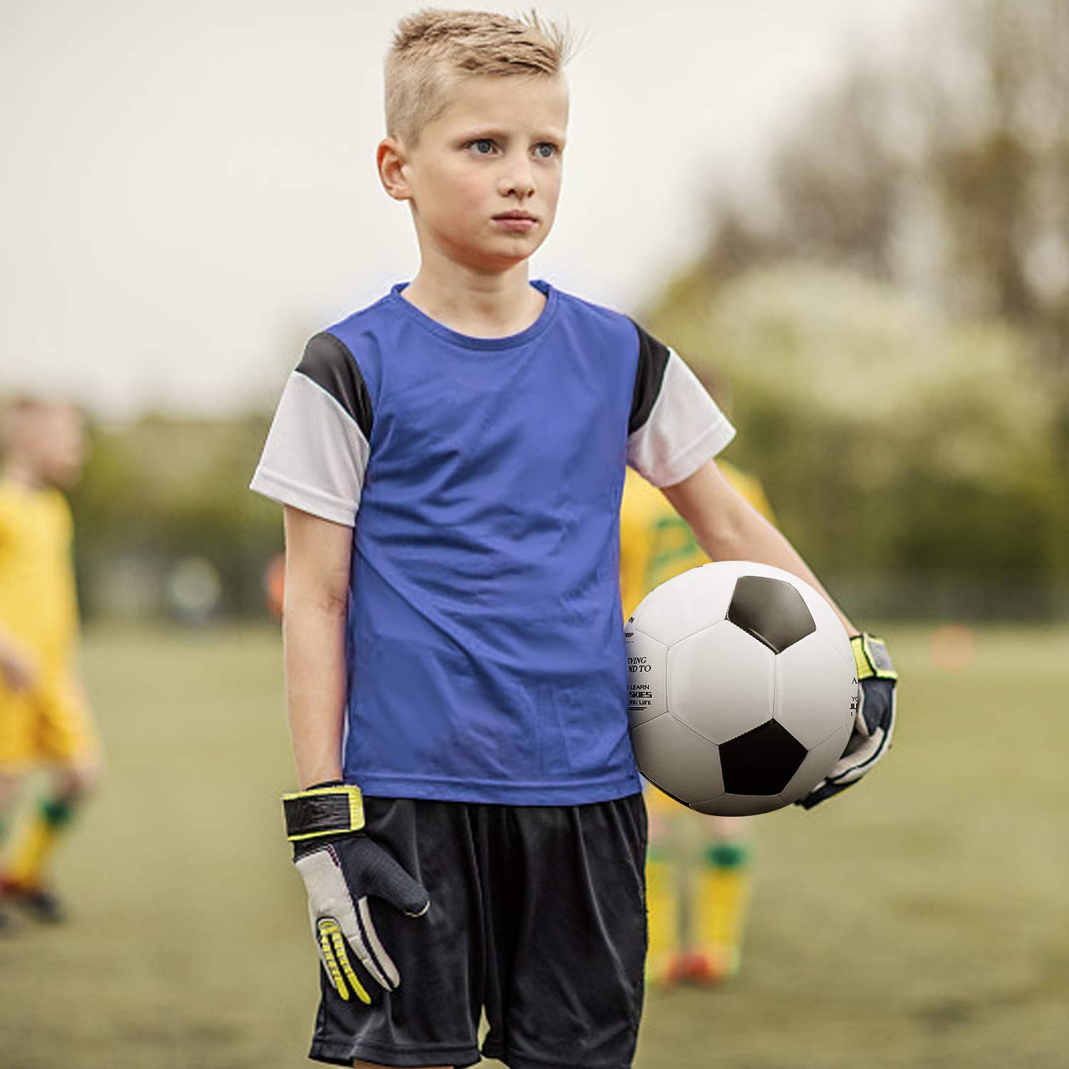 Kenon - Pelota de fútbol/balón de fútbol para tu hijo – Aniversario, cumpleaños, boda, graduación, regalos – perfecto para partidos o juegos en interiores y exteriores