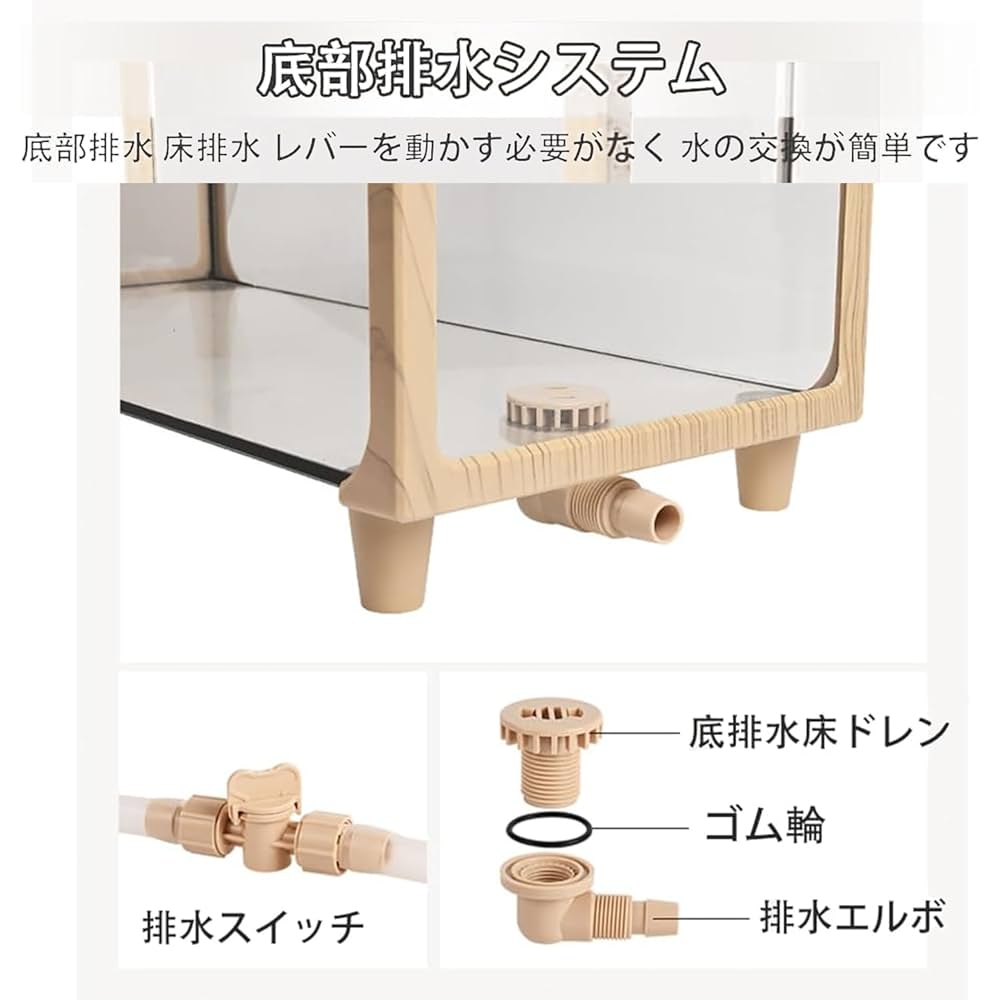 Amazon.co.jp: 爬虫類繁殖ボックス 亀 水槽 大きい 透明