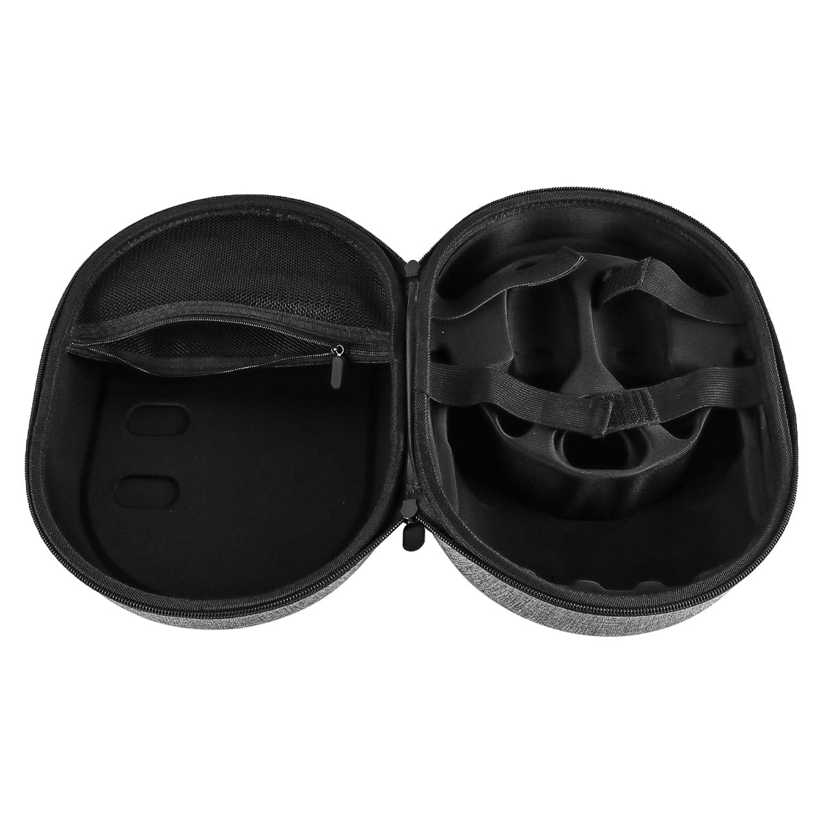Hartschalen-Tragetasche, Reiseetui, Eva-Aufbewahrungstasche für VR-Headset-Controller-Griff, Zubehör für VR-Gaming-Headset und Touch-Controller, Grau, 1 Stück