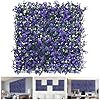 TANG Purple Lavender Fake Grass Wall Panels Backdrop 20×20 Artificial Boxwood Panels Green Wall Decor Faux Plant Wall Leaves Privacy Fence Screen Greenery Wall Panels for Indoor Outdoor 24pcs
