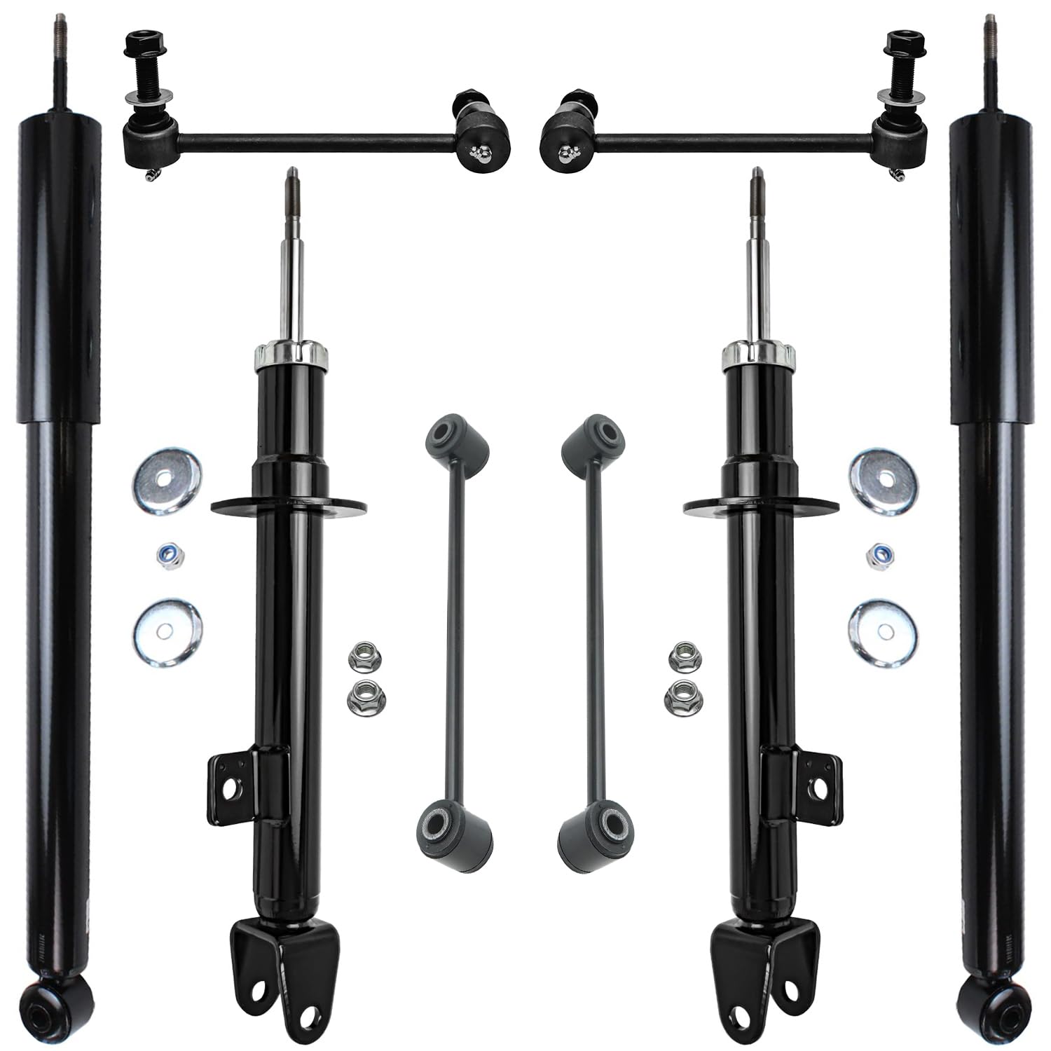 Detroit Axle - RWD Front Rear Bare Struts Shock Absorbers For Chrysler 300