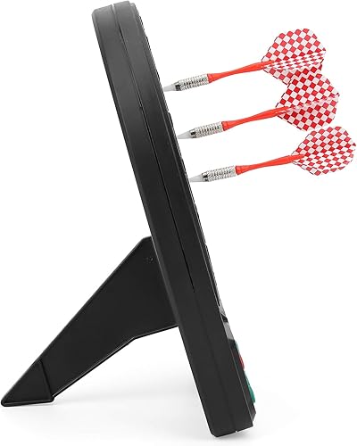 Miniatura 7 de Tablero de dardos electrónico, puntuación automática, compacta, digital, punta suave, placa de dardos de puntuación automática con pantalla LCD,