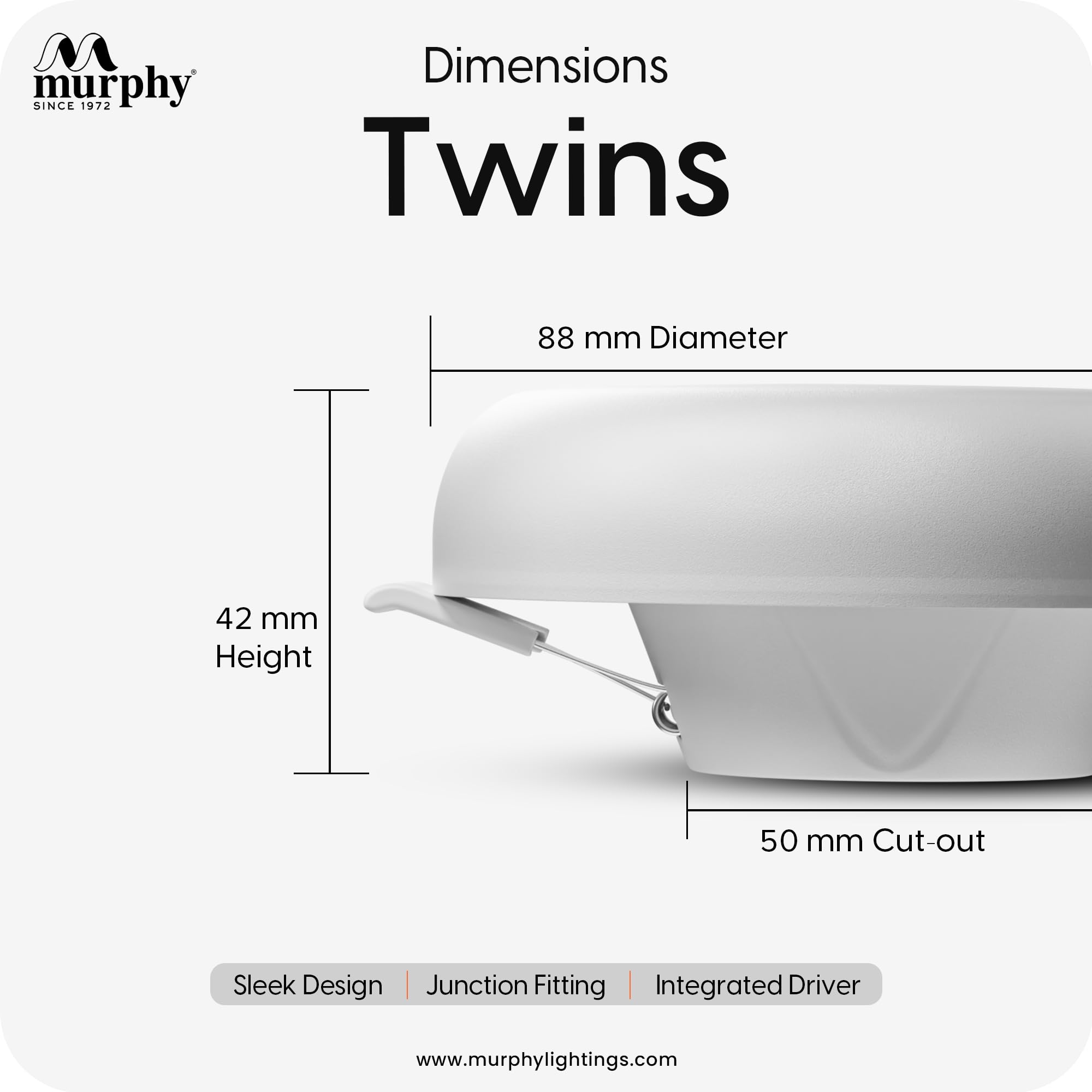 Murphy 2-in-1 7W+7W White + Multi-Color RGB Round LED Junction Box Ceiling Light |High Brightness Energy Saving Decorative Indoor Light | 2-Year Warranty | Pack of 1 2